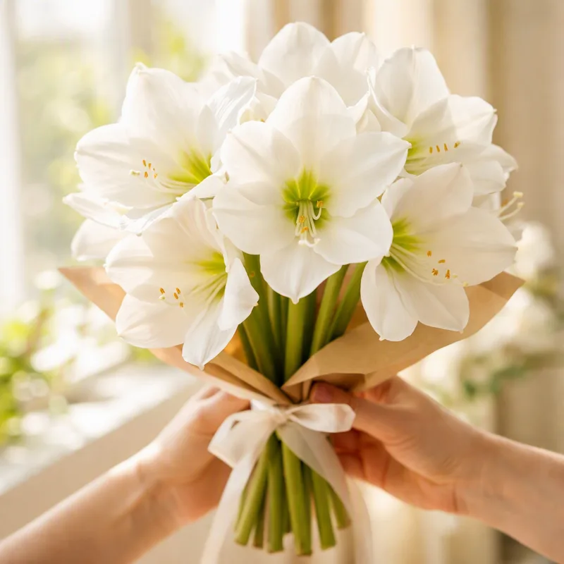 Amaryllis - weiß - Bild 3