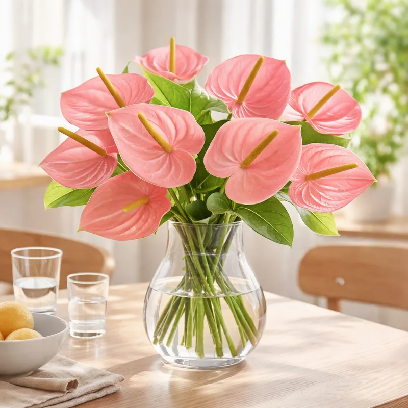 Anthurium (Flamingoblume) - rosa - Bild 2