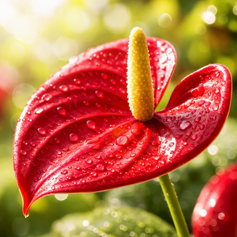 Anthurium (Flamingoblume) - rot