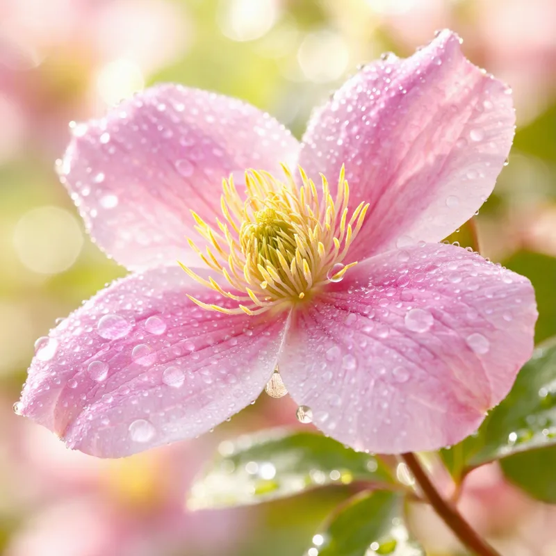 Klematis - rosa