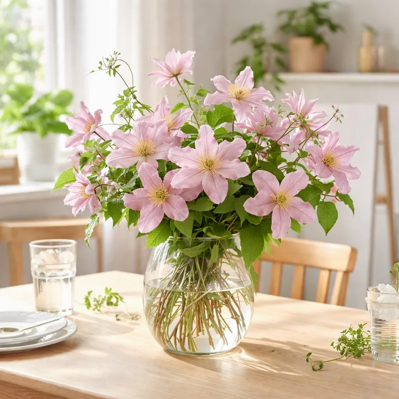 Klematis - rosa - Bild 2
