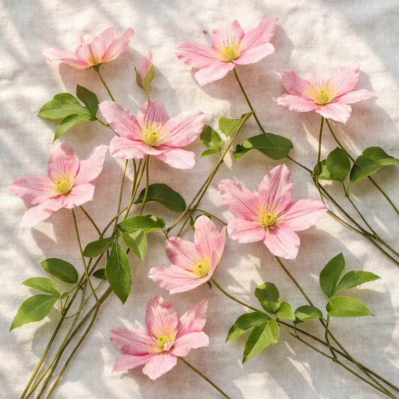 Klematis - rosa - Bild 4