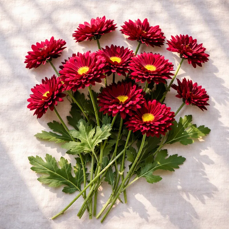 Krysantemum - rot - Bild 4