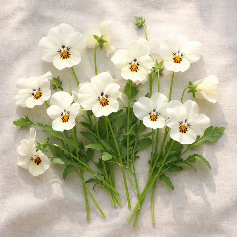 Stiefmütterchen - weiß - Bild 4