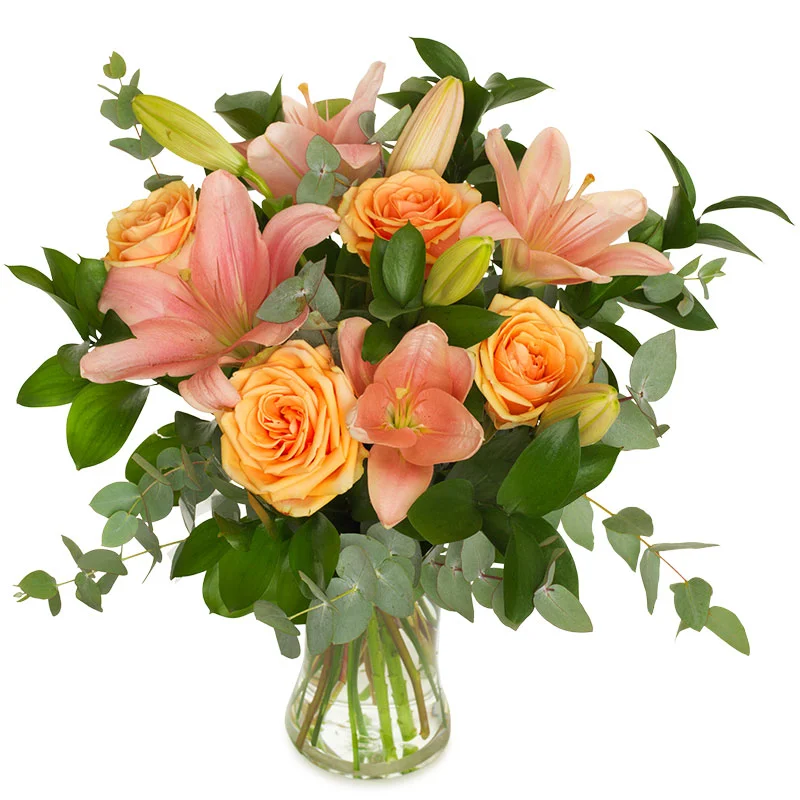 Kondolenzstrauß - weiße Blumen mit Anteilnahme