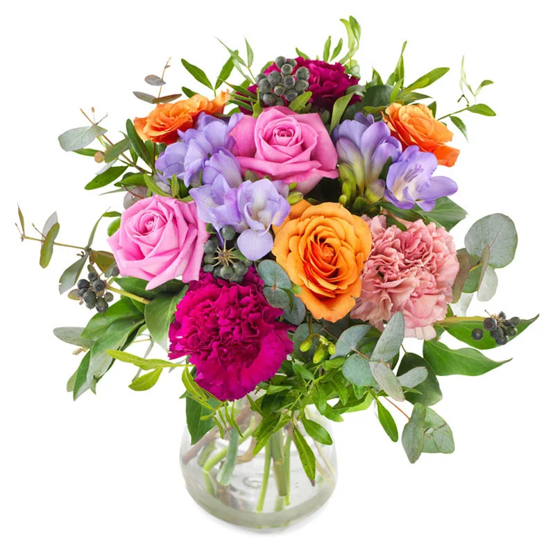 Frühlingsstrauß mit bunten Blumen - Blumen online versenden